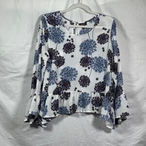 a.n.a. NWT Boho Blouse Size Petite L Cottagecore Boho Romantic Feminine